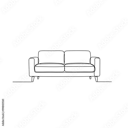 Modern Two Seater Sofa Furniture.
