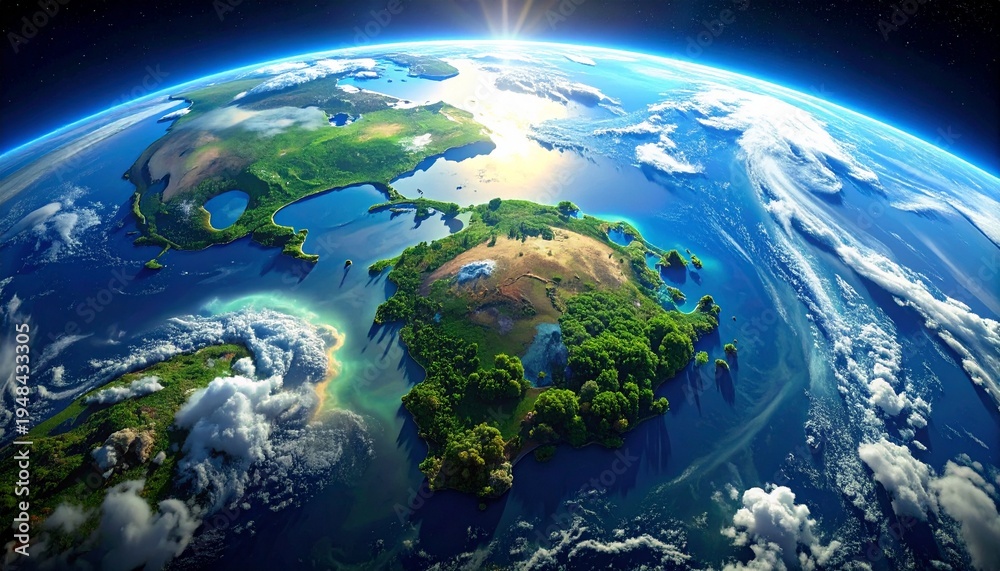 Fototapeta premium planet earth in space