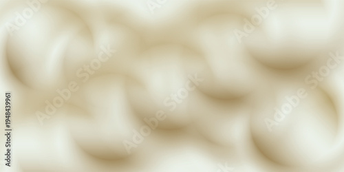 Texture of white yogurt, milk or cream surface. Abstract background with soft silk fabric, liquid yoghurt, dairy product or cosmetic creme, vector realistic illustration. 3D Illustration