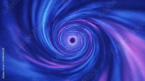 Hypnotic Vortex - A Journey Through Swirling Blue and Purple Space.