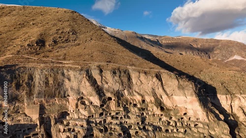 The Vardzia cave monastery complex was built in the 12th-13th centuries. Georgia