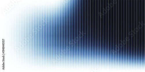 Monochrome waves with transparent vertical layering and soft opacity shifts. Abstract distorted glass effect, minimal and textured in grayscale palette. Vector illustration for futuristic design