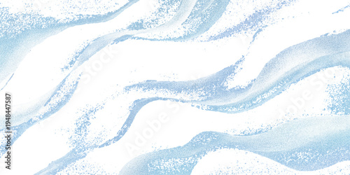 Abstract blue sea watercolor texture background with flowing ocean waves and soft turquoise liquid design.