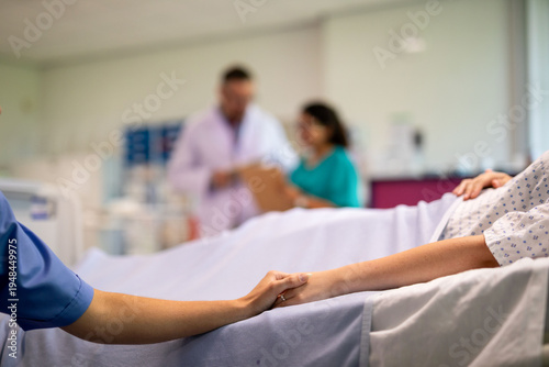 Photography Compassionate care in hospital setting.