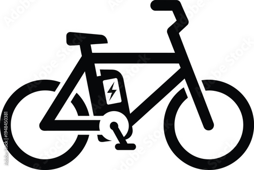 electric bicycle icon