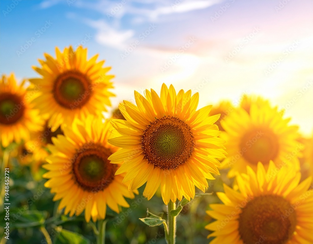 Fototapeta premium Sonnenblumen im Sommer
