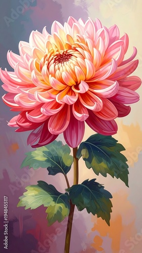 Close-up floral painting