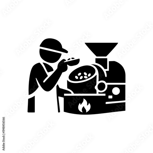 Artisan Coffee Roasting Business Icon