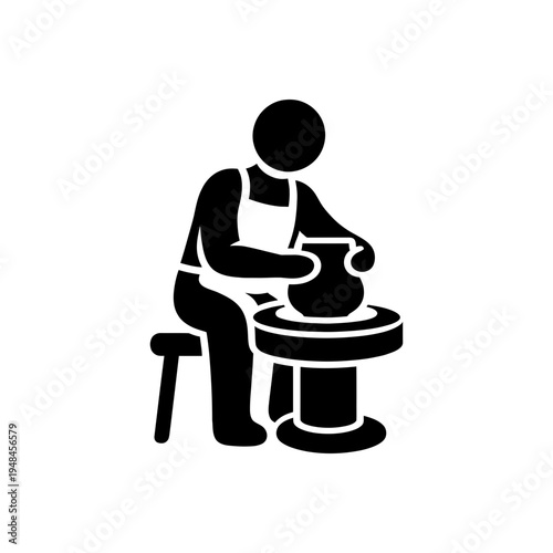 Traditional Ceramic Pottery Studio Icon