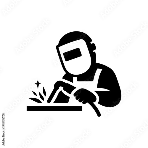 Skilled Industrial Welder Icon