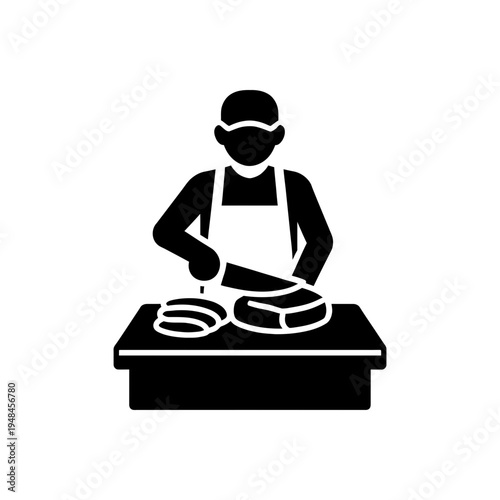 Butcher Meat Processing Specialist Icon