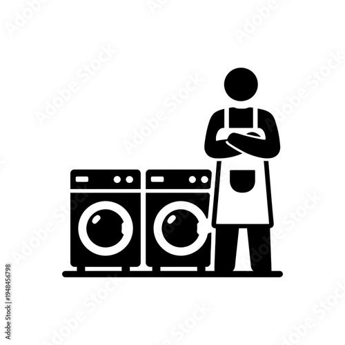Laundromat Small Business Owner Icon