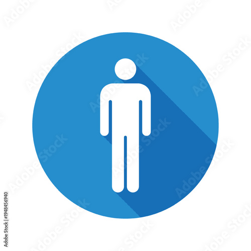 Vector Man Sign In Circle