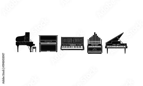 Evolution of musical instruments from acoustic to electronic and orchestral designs