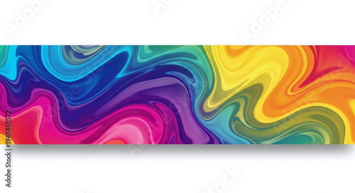 Wallpaper Mural Vibrant Abstract Liquid Swirl Background with Smooth Gradient of Rainbow Colors Torontodigital.ca