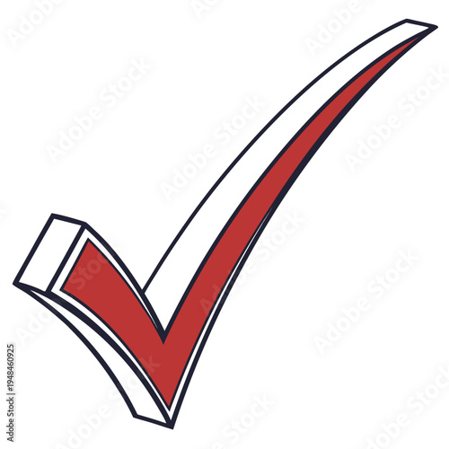 Red and white checkmark symbol red checkmark white and red tick mark check symbol