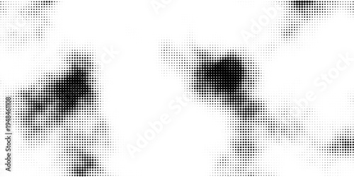 grunge Halftone white and black dots pattern and black gradient grunge texture background. Dotted line comic sport style. Pop art pattern in comic style