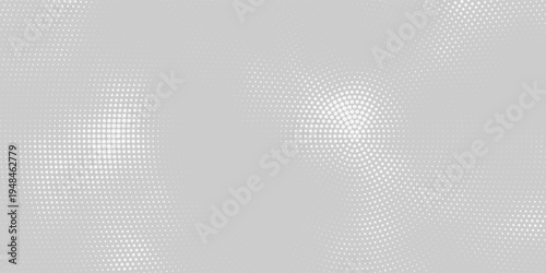 Vector dot white gray wave light technology texture background. Abstract big data digital concept art simple. Vector illustration art project