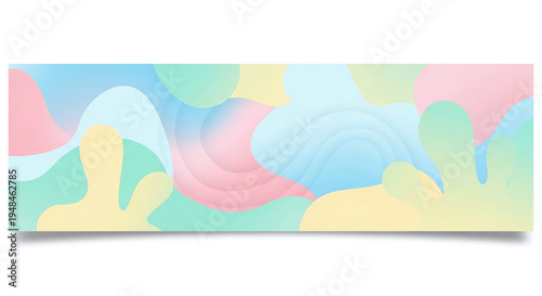 Wallpaper Mural Soft Pastel Abstract Background with Fluid Organic Shapes and Subtle Layered Effects Torontodigital.ca