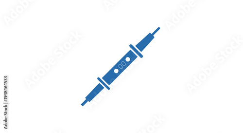 Blue Pipette with Liquid in Laboratory.