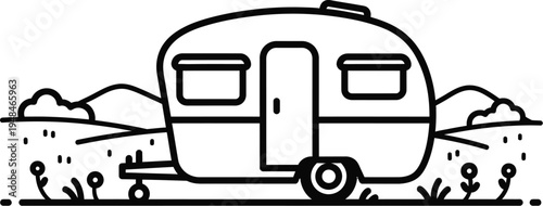 Spring bank holiday camping getaway with cozy trailer