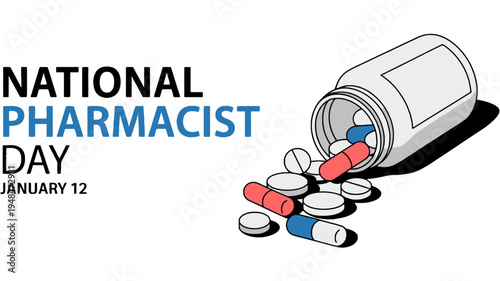 Pills and capsules medicine spilling out.