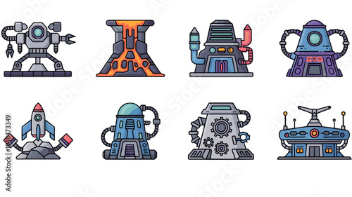 Robotic Space Machines and Rockets.