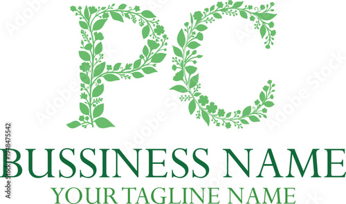 PC P pc initial logo | initial based abstract modern minimal creative logo, vector template image. luxury logotype logo, real estate homie logo. typography logo. initials logo