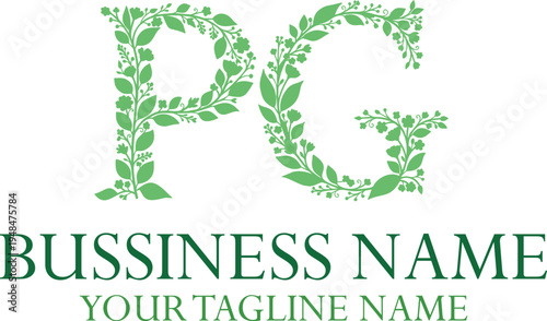 PG P pg initial logo | initial based abstract modern minimal creative logo, vector template image. luxury logotype logo, real estate homie logo. typography logo. initials logo