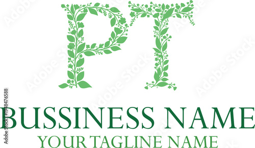 PT P pt initial logo | initial based abstract modern minimal creative logo, vector template image. luxury logotype logo, real estate homie logo. typography logo. initials logo