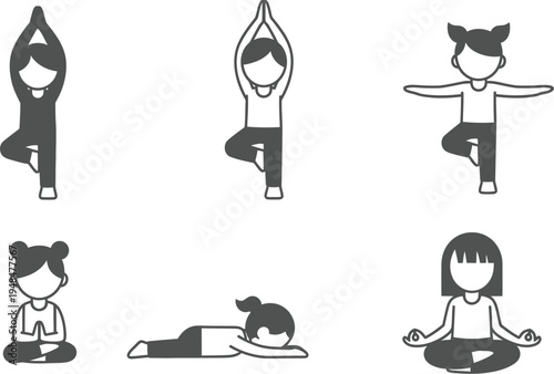 Children's day yoga poses for kids fun exercises on children's day