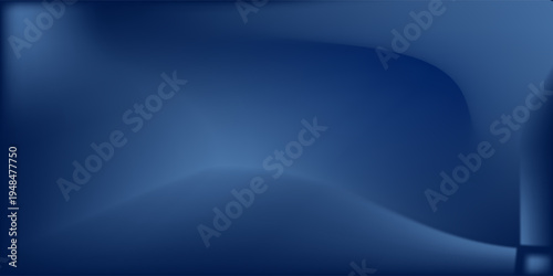Dark blue night sky gradient vector background. Dark blue wave graphic wallpaper. Image with an interesting color combination.