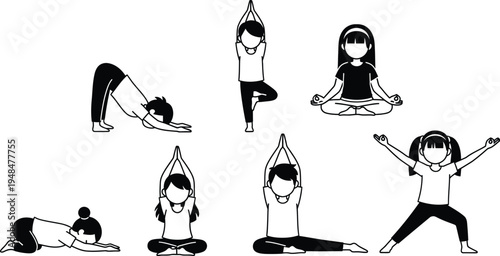 Children's day yoga for kids fun fitness activities