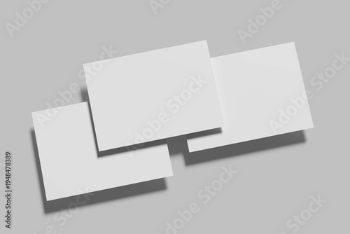 A5 Landscape Flyer Blank Mockup