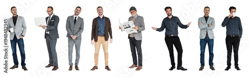 Foto Diverse businessmen in casual attire