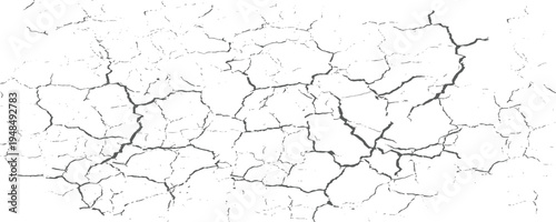 Cracked dry wall texture background. Abstract cracked wall in summer.