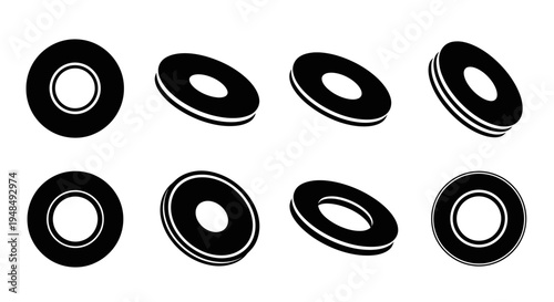 Abstract Geometric Shapes: Black Rings in Various Perspectives