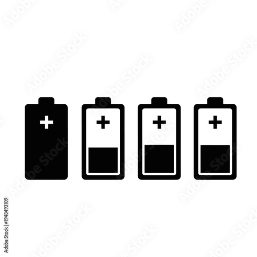 Battery Charge Levels Icons