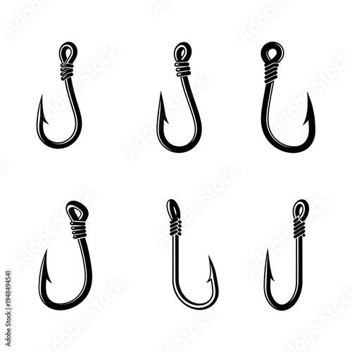 Fishing Hooks Set - Various Sizes and Shapes