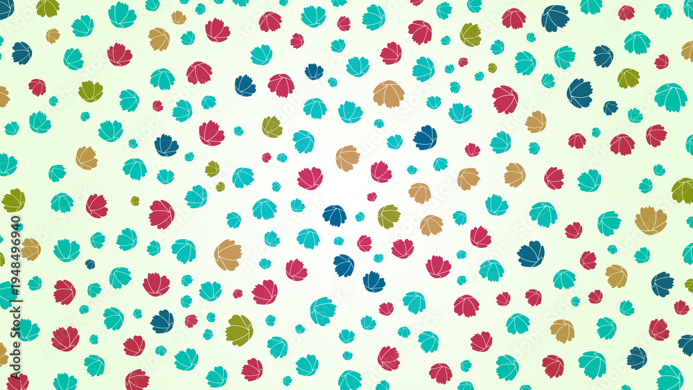 Obraz premium Colorful polka dot pattern with assorted vibrant circles on a light background