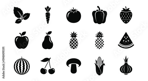 Black and white icons display various types of health.