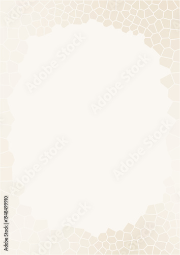 Elegant Ivory Textured Mosaic Background for Print Media