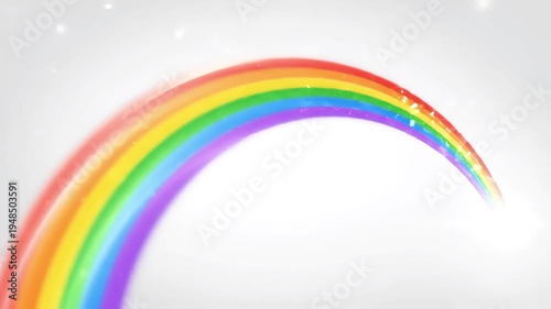 Wallpaper Mural A vibrant rainbow appears in the sky with colorful arcs stretching across. Torontodigital.ca