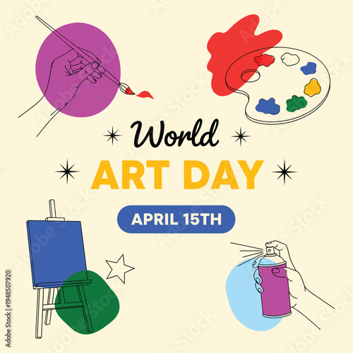 World art day celebration on april 15th