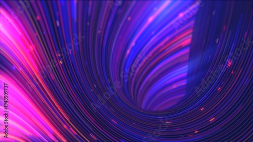 Photos Abstract energy purple swirling curved lines of glowing magical streaks and ener