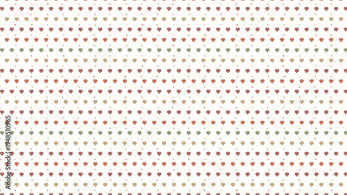 Background pattern with colorful hearts repeating seamlessly on cream beige surface ideal for romantic greeting cards wedding invitations valentines day designs love themed decorative wallpaper
