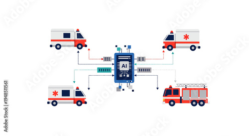 Urban digital surveillance network overseeing smart city data flow, privacy, and infrastructure security with advanced monitoring technology and AI