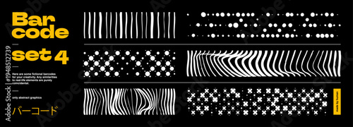 Barcode Code Badge Abstract 13 Art with EAN Bg for Buy and Bw Background. QRcode, Bar, and Binary Black Border in A Brutalist Carpet Computer Concept for Consumer Line Vector Data