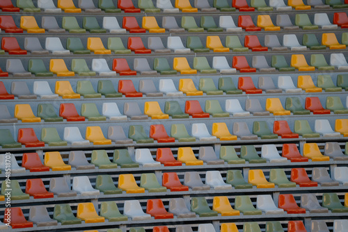 Empty stadium seats 