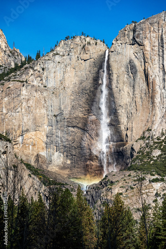 waterfall in yosemite